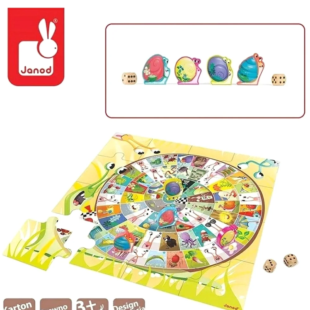 XXL Snail Race Game and Puzzle Jumbo 3-7years